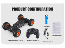 RC Twist auto 2.4ghz - transformeert laag/hoog - rc stunt car