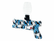 Gel Blaster- Elektrische pistool - Blue Graffiti - compleet set incl. gel ballen - oplaadbaar - 37CM