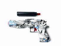 Gel Blaster - Sand Eagle Black Graffiti - compleet set- 39CM