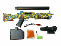 Gel Blaster- Elektrische orbeez geweer graffiti - compleet set incl. gel ballen - oplaadbaar - 80CM