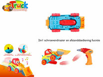 Graafmachine bouwset - DIY bouwpakket van 24st. met schroefboormachine 2in1