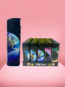 Elektrisches Klickfeuerzeug 50 Stück mit Univers-Print