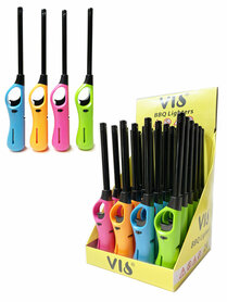 Gasaansteker - keuken aanstekers - bbq aansteker - navulbaar- display 24 stuks