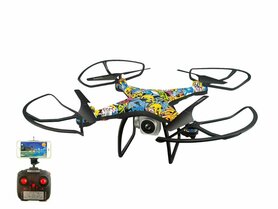 Drone - Quadcopter - Live Camera - Wifi - App Control - 2.4GHZ - Hover Functie - Graffiti kleur