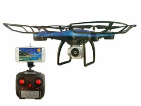 Drone - Live Camera Beelden - Wifi - App Control - 2.4GHZ - Hover Functie - Blauw
