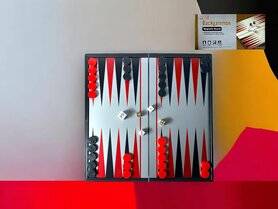 Backgammon Magnetisch Opklapbaar 32 x 32 cm B