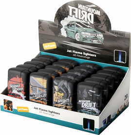 Turbo aanstekers  - windproof aansteker - 20 stuks in display