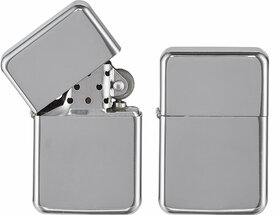 Aanstekerbenzine - Vuursteen - Benzine aansteker - Klassieke aansteker - Zilver - TOM®