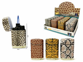 Luxe Turbo Aanstekers  - Windproof Aansteker - 20 stuks in display - Animal print