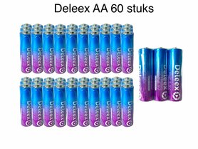 Deleex AA batterijen R6P 1.5V - 60- stuks in pak