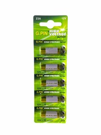 G.PIN 23A 12V ALKALINE batterijen 5 STUKS
