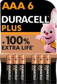 Duracell Plus Alkaline AAA batterijen - 6 stuks