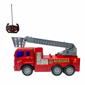 RC Brandweerwagen Fire Rescue Truck rood 26cm 1:16