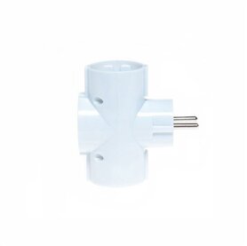 Verloopstekker 3-WEG STEKKER - 3in1 - Eu 3-polige stroomconversie Stekker Stopcontact 