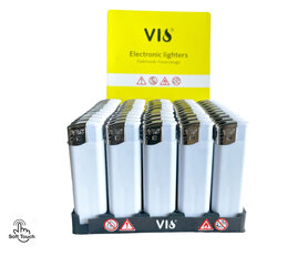 Elektrische Reclame Aanstekers - 50 stuks - voor bedruk en reclame - soft rubber - navulbaar