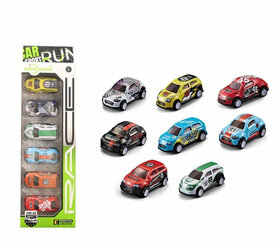 Race Sport cars - 6 verschillende mini auto's met pull back drive 