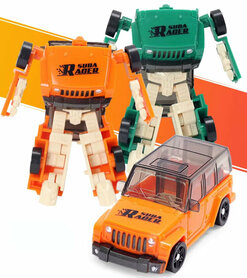 Fighter Warrior Bots - Suba Racer – 2-in-1 Transformeerbare Robot & auto mix 2 stuks