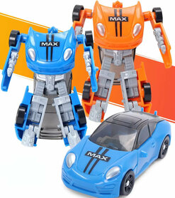 Transformeerbare Robot & sportauto ( per 2 stuks ) Fighter - Warrior - Bots - Suba Racer 2-in-1 