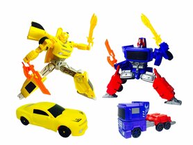 Transform Mecha Robots - 2in1 robot en auto - set van 2 stuks G