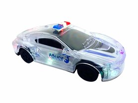 Politieauto Kinderen Elektronische Speelgoed Met Muziek Automatische Piloot Flash Geluid Automatische Rotatie - 22.5cm