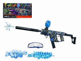 Gel Blaster - Space Vector Assault Rifle - compleet set - oplaadbaar - 74 CM Blauw inc gelballen (1000st.)