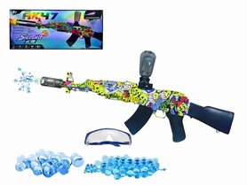 Shooting Elite Gel Blaster - Luminous Silencer - AK 47 Led Light - compleet set - Oplaadbaar - 74CM G