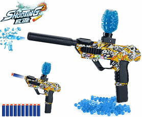 Shooting Elite Gelblaster 2in1 - HUNTER- LED LIGHT - gelballetjes + pijlen - 5000 balletjes - Oplaadbaar - 42.5 CM