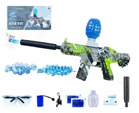 Gel Blaster- Elektrische pistool  - Green Graffiti  - compleet set incl. gel ballen - oplaadbaar - 48CM