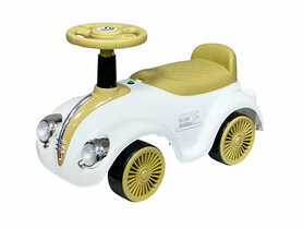 Loopauto Classic Luxury Retro Car - 55CM - Wit - muziek en lichtjes