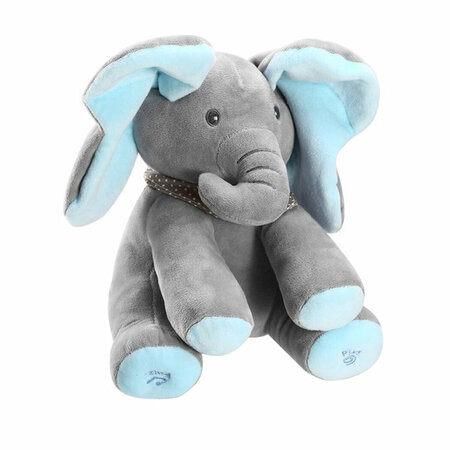 Kiekeboe olifant - interactief knuffel olifantje speelgoed - 30CM