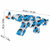 Gel Blaster AK47 - Luminous Silencer met Led licht - compleet set - oplaadbaar - 45 cm Blauw