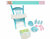 Baby Eva pop - speelgoed baby pop met lunchtafel - incl. 8 accessoires