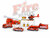 Brandweer speelfiguren set - Fire Rescue - speelgoed Brandweer set