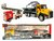 Vrachtwagen autotransporter + brandweerauto speelgoed set - Die Cast