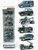 Mini military vehicles set 6 pieces - model cars Die Cast - mini alloy Army vehicles mix set