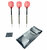 Dartpijlen set - 3 stuks - Darten - druppelvormige darts incl. darts shafts en hoesje - Rood
