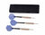 DARTPIJL - 3 STUKS STAAL DARTPIJLEN - DARTEN - INCL. DARTS SHAFTS EN OPBERGDOOS- BLAUW