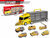 Set de transport de camion - véhicules de travail - set de 6 pièces - valise de camion - 36,4 cm