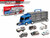 Coffret camion de police - transporteur - ensemble 6 pièces - valise camion - 36,4 cm