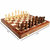 Houten schaakbord - Wood Chess set - 39x39 CM - schaakset - Opklapbaar - schaakspel