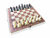 Schaakbord met Schaakstukken Magnetisch - Chess King - 29x29 cm - Schaakspel - Hout - Opklapbaar