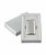 Briquet Turbo Jet Flame - Edition Luxe Chrome Argent Métal Unilite®