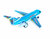 RC-Flugzeugspielzeug - Ferngesteuertes Flugzeug 787 Blau