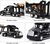 Camion - DIE-CAST - porte-voitures + 2 mini voitures de sport 3en1 - camion à traction R