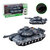 Warrior military speelgoed Tank - Licht en geluid - Frictie motor - Grijs