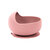 Siliconen baby/peuter servies 6 delig set - bord - slabbetje - kom - drinkbeker - bestek - licht roze