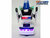 Robot Auto Politie 2in1 robot en auto transformer voertuig politie auto - led licht en geluid 22CM