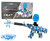Gel Blaster AK47 - Luminous Silencer met Led licht - compleet set - oplaadbaar - 45 cm Blauw