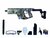 Gel Blaster - Space Vector Assault Rifle - compleet set - oplaadbaar - 74 CM Blauw inc gelballen (1000st.)
