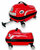 Kinderen Koffer - Zit en Loopauto - 2 in 1 Rood - 32L